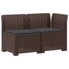 vidaXL Sof&aacute; de Jardim 2 Lugares com Almofadas Look Rattan 2 lugar PP