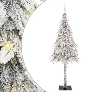 vidaXL &Aacute;rvore de Natal com 300 LEDs com suporte Branco 210 cm PE e A&ccedil;o
