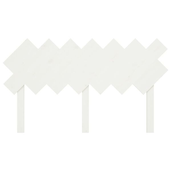 vidaXL Cabeceira de cama 141x3x80,5 cm pinho maci&ccedil;o branco
