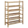 vidaXL Rack de Sapatos com prateleira Natural 68 x 28 x 96 cm Bambu
