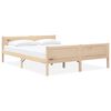 vidaXL Estrutura de cama em pinho maci&ccedil;o 160x200 cm