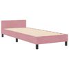 vidaXL Cama Box com cabeceira Rosa 80 x 200 cm Veludo