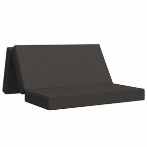 vidaXL Sof&aacute; Cama Dobr&aacute;vel 160 x 67 x 45 cm Cinzento-Escuro