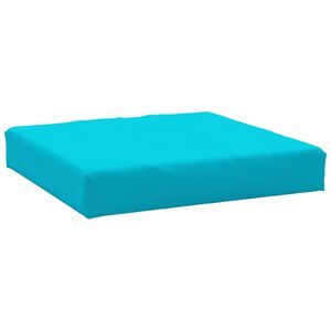 vidaXL Almofad&atilde;o para sof&aacute; de paletes 60x60x8 cm tecido turquesa