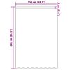 vidaXL Cortina de Renda com cortinas Floral Branco 245x150cm Poli&eacute;ster