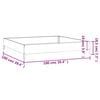 vidaXL Canteiro elevado de jardim 100x100x18,5 cm a&ccedil;o corten