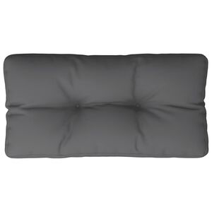 vidaXL Almofad&atilde;o para sof&aacute; de paletes 70x40x12 cm tecido antracite