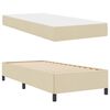 vidaXL Cama Box Creme 100 x 200 cm tecido