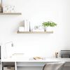 vidaXL Prateleira de parede suspensa 80x23,5x3,8 cm MDF cor carvalho