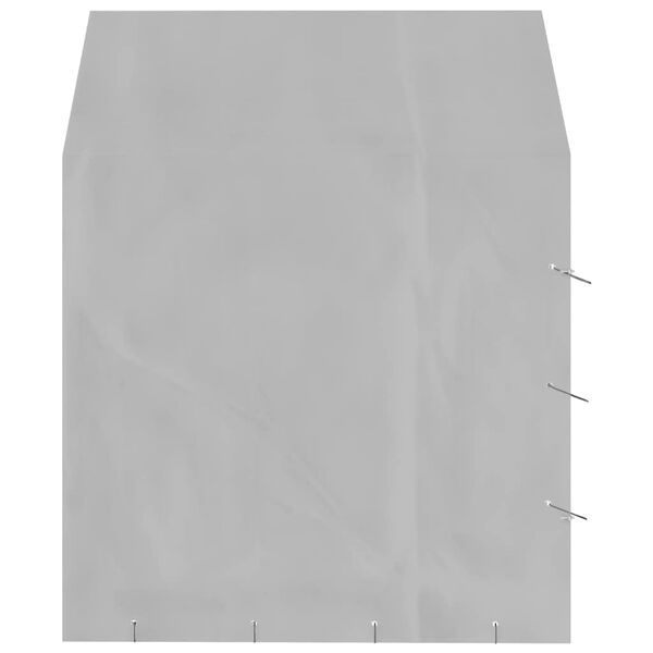 vidaXL Canil de exterior com teto 2x2x2,5m a&ccedil;o galvanizado prateado