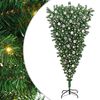 vidaXL &Aacute;rvore de Natal Artificial Pr&eacute;-iluminada de Cabe&ccedil;a para Baixo com Conjunto de Bolas
