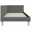 vidaXL Estrutura de Cama de Canto Cinza Escuro 80 cm x 200 cm Veludo