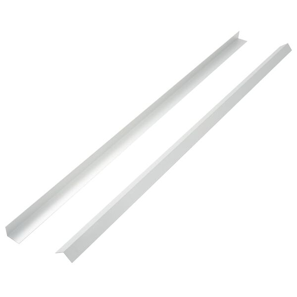 vidaXL Perfis angulares p/ pavimento em alum&iacute;nio 5 pcs 170 cm prateado