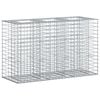 vidaXL Cama elevada de gabi&atilde;o 130 x 50 x 80 cm A&ccedil;o Galvanizado