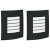 vidaXL Luz de Parede para Exterior 2 pcs Preto 23,5 x 9 x 26 cm