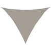 vidaXL Para-sol vela triangular 160 g/m&sup2; 3x3x4,2 m PEAD cinza-claro