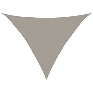 vidaXL Para-sol vela triangular 160 g/m&sup2; 3x3x4,2 m PEAD cinza-claro