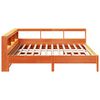 vidaXL Cama com estante sem colchão 180x200 cm pinho maciço