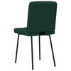 vidaXL Cadeiras de jantar 4 pcs veludo verde-escuro