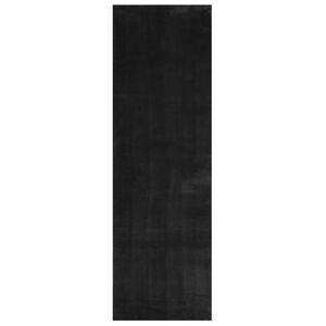 vidaXL Tapete pelo curto macio e lav&aacute;vel HUARTE 80x250 cm preto