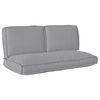vidaXL Conjunto de Almofadas Tecido Oxford Cinzeto 120 x 60 x 52 cm