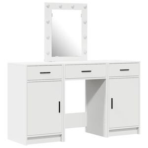 vidaXL Mesa de vestir Branco 50 x 41 x 135 cm Derivados de Madeira