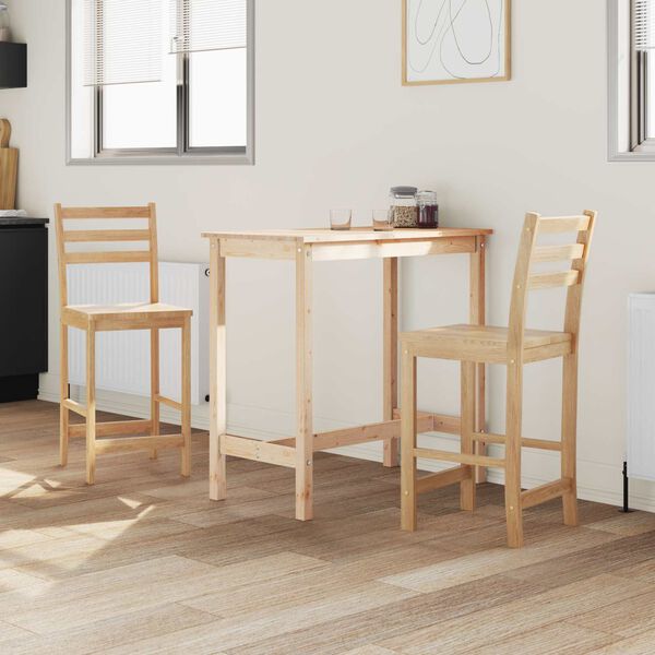 vidaXL Cadeiras de Jantar 2 pcs Natural 40 x 47,5 x 99,5 cm