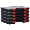 vidaXL Caixas de arruma&ccedil;&atilde;o 5 pcs polipropileno 40x30x5 cm