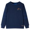Sweatshirt para crian&ccedil;a azul-escuro mesclado 128