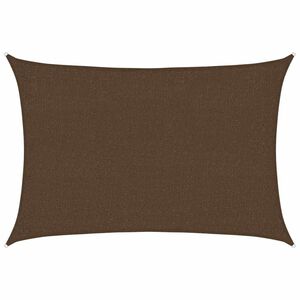 vidaXL Para-sol estilo vela 160 g/m&sup2; 2x2,5 m PEAD castanho