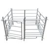 Curral/recinto para ovelhas c/ 4 pain&eacute;is a&ccedil;o galvanizado 137x137x92 cm