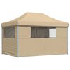 vidaXL Tenda de Festa Bege 279 x 410 x 315 cm Tecido Oxford