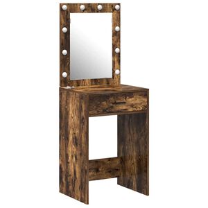vidaXL Mesa de vestir Carvalho Defumado 50 x 41 x 135 cm