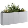 vidaXL Planter 200x40x80 cm a&ccedil;o galvanizado