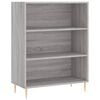 vidaXL Estante 69,5x32,5x90 cm derivados de madeira cinzento sonoma