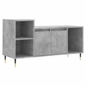 vidaXL M&oacute;vel p/ TV 100x35x55 madeira processada cinzento cimento