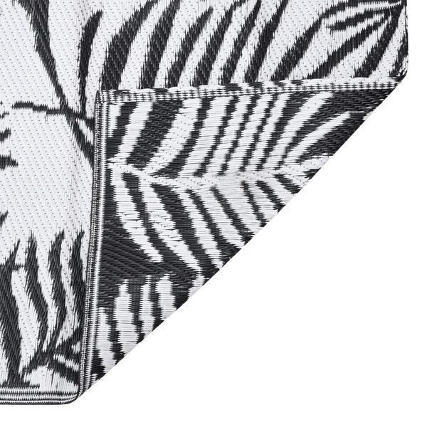 vidaXL Tapete de exterior 80x250 cm ARAKIL PP preto