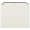 vidaXL Vaso floreira 100x100x80 cm a&ccedil;o branco