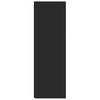vidaXL Arm&aacute;rio de canto 33x33x100 cm derivados de madeira preto