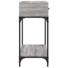 vidaXL Mesa consola 100x34,5x75cm derivados de madeira cinzento sonoma
