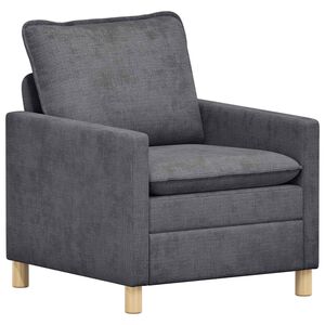 vidaXL Sof&aacute; Cinzento-Escuro 76 x 81 x 87,5 cm Poli&eacute;ster