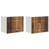 vidaXL Painel de lava-lou&ccedil;a Kalmar 2 pcs Madeira antiga