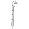 vidaXL Sistema de Chuveiro Prateado 47 x 20 x 95 cm A&ccedil;o inoxid&aacute;vel