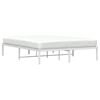 vidaXL Estrutura de cama 150x200 cm metal branco