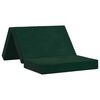 vidaXL Sof&aacute; Cama Dobr&aacute;vel 100 x 67 x 45 cm Verde-Escuro