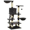 vidaXL &Aacute;rvore p/ gatos c/ postes arranhadores sisal 122cm cinza-escuro
