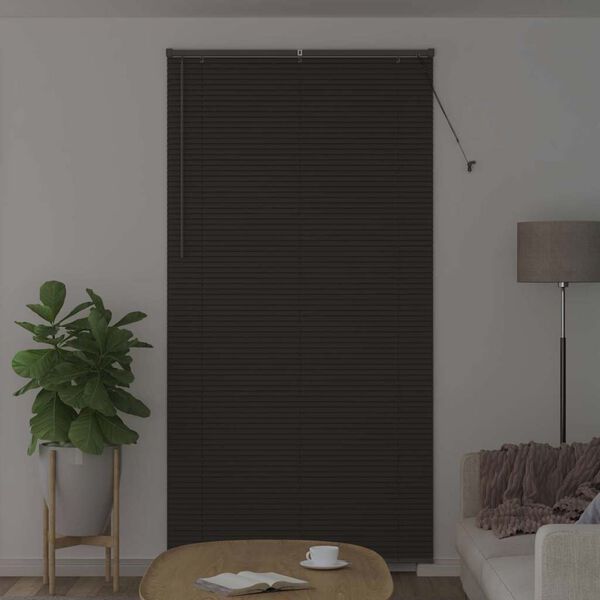 vidaXL Persianas venecianas Manual Cinza Escuro 220 x 120 cm Alum&iacute;nio