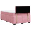 vidaXL Cama boxspring com colch&atilde;o 120x200 cm veludo rosa