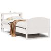 vidaXL Cama sem colch&atilde;o 90x200 cm madeira de pinho maci&ccedil;a branco