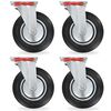 vidaXL Rodas girat&oacute;rias 4 pcs 200 mm